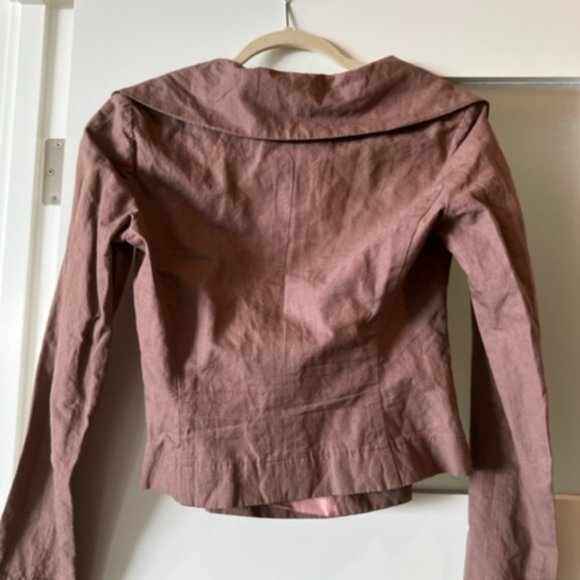 Jacket by Italian Clothier - GY in Taupe, Size 6 - Picture 3 of 4